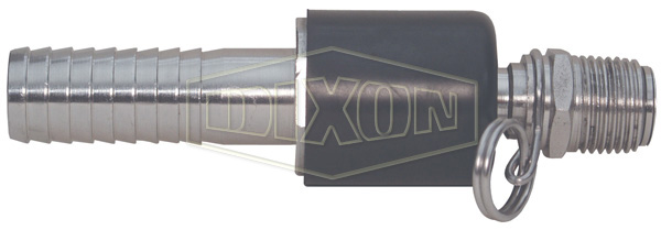 Ball Type Swivel x Hose Shank Connector for Spray Gun